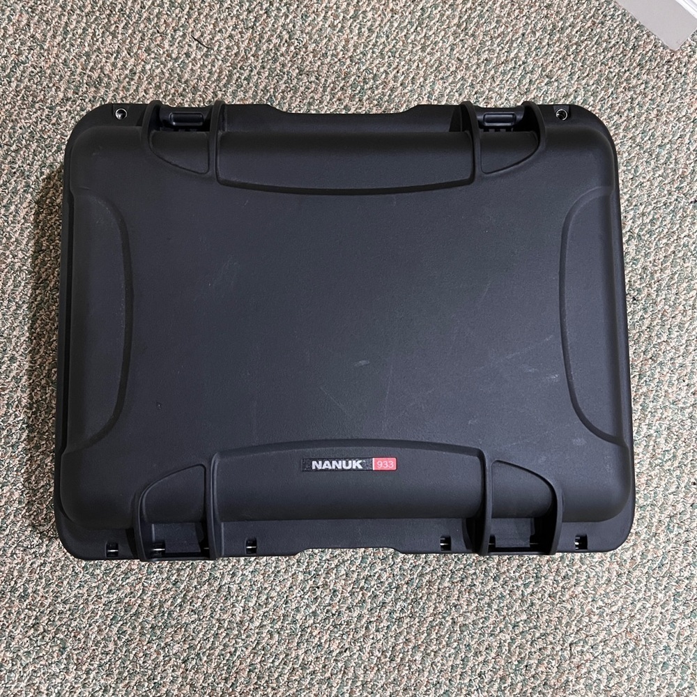 NWOT NANUK 933 Protective Case With Foam Insert And Lid Organizer